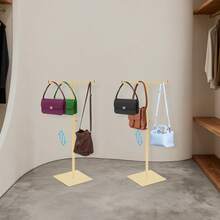 YUNRUX Handbag Stand, T-Shaped Adjustable Metal Handbag Holder, Handbag Rack With Two Hooks - 2pcs - View 7