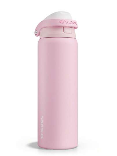 32oz Stainless Steel Insulated Water Bottle, 2-In-1 Straw & Spout Lid, Leakproof Double Wall Vacuum Tumbler, Reusable Travel Mug, Fits Car Cup Holder For Gym, Office, Outdoor & Daily Use