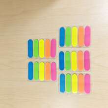 5pcs Colorful Fluorescent Index Tabs Cartoon Animal Letter Number Page Divider PET Writable Sticky Notes Notebook Classification Labels Bookmark Indicator Stickers Student Stationery Back To School Essentials - one-size - View 18