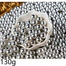 130g/4.59oz Silver Cake Decoration Pearls, Cake Decoration Ornaments, Ice Cream, Cupcake, Baking, Cake Decoration, Wedding, Birthday Party, Christmas Party Dessert Decoration, For Decorative Use Only, Non-Edible - Multicolor - View 5