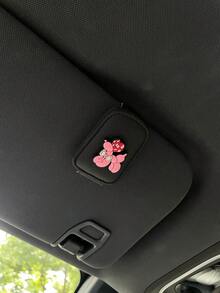 1pc Cartoon Balloon Puppy PVC Soft Rubber Car Sun Visor Clip, Multi-Function Fashion Glasses Card Holder - Multicolor - View 12