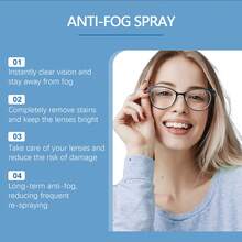 Anti-Beschlag-Spray für Brillen 30ml - langanhaltender Linsenreiniger & Anti-Beschlag-Mittel für Brillen, Schutzbrillen, Bildschirme & Glasoberflächen, streifenfreie Formel mit Reinigungstuch, reisefreundliches Essential für Schule, Sport & Strand, für alle optischen Linsen - Liquida - Übersicht 3