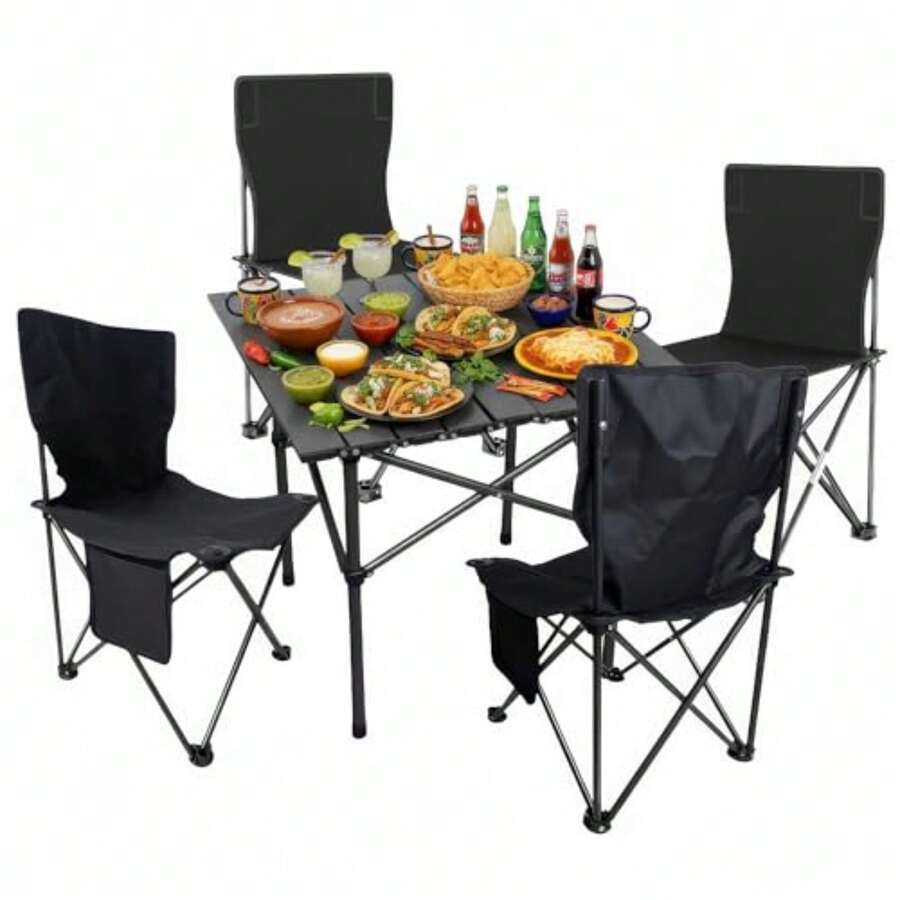 Folding Tables & Chairs - Multicolor - View 1