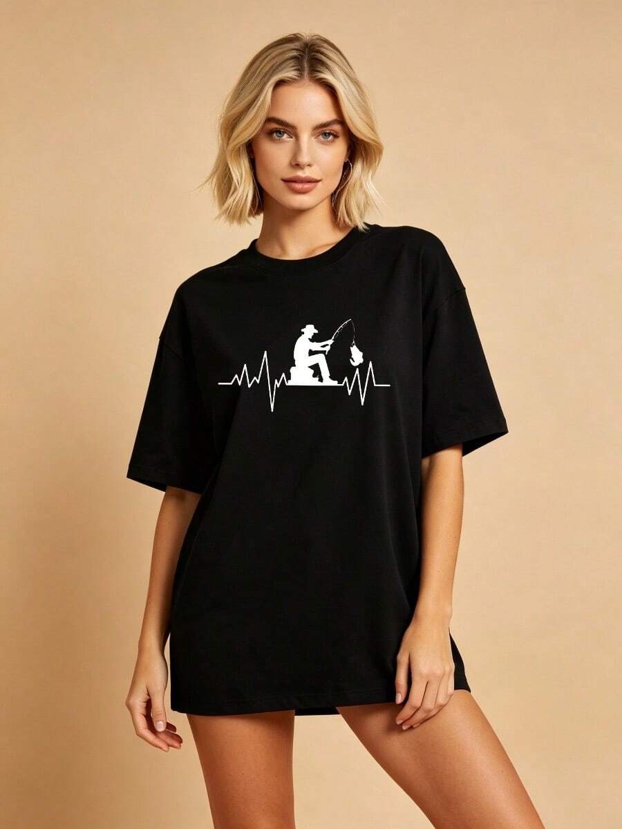 Women T-Shirts - 黑色 - 查看 1