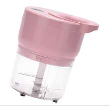 Procesador de alimentos inalámbrico, picadora de alimentos eléctrica multifuncional, cortador de alimentos recargable, picadora de vegetales, utensilio de cocina, adecuado para chiles, carne, especias, cebollas, disponible en tres colores, un imprescindible para el hogar. - Rosa - Ver 10