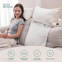 1pc Corduroy Sofa Backrest Pillow, Reading Pillow For Bed, Headboard Cushion, Lumbar Back Support Pillow, Decorative Couch Back Cushion For Living Room & Bedroom - Beige - View 1
