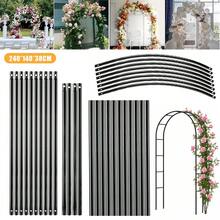 Wedding Rose Archway, Steel Garden Trellis Arch, Plant Support Rack For Roses, Grape Vines & Climbing Plants, Sturdy Metal Frame For Garden, Yard, Lawn & Wedding Decor - A - View 2