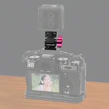 Soporte de Montaje para Monitor con Cabezal de Trípode y Adaptador de Tornillo 1/4" con Zapata Fría para Montar Cámara, Monitor, Flash, Micrófono, Luz de Relleno LED, DV, DSLR - Ver 8