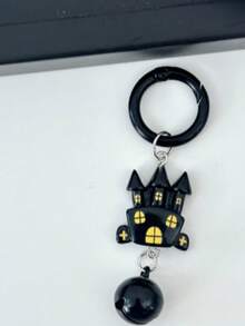 Halloween, Acrylic Cartoon Ghost, Bat Black Cat Bell, Keychain, Original Ins Style Funny Bag Charm, Multiple Styles Available. Room Decor Home Decor Halloween Decor - Multiple - View 9