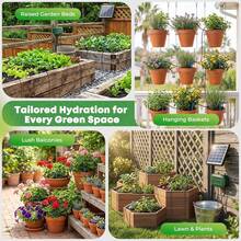Rotatable Solar Panel Automatic Drip Irrigation Kit 12 Timed Watering Modes With Low Water Alert For Summer Vacation Garden And Balcony Plant Care - A - View 4