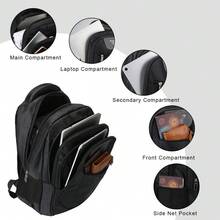 Lightweight Laptop Backpack – Anti-Scratch Fabric, Air-Mesh Back Panel & Adjustable Straps, Perfect Commuter Companion For Work, Uni Or Weekend Getaway - View 3