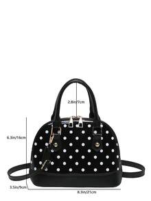Vintage Shell Handbag, Beautiful Women's Perfect Shoulder Bag - Black - View 5