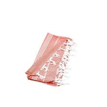 Simi Peshtemal, Turkish Peshtemal, 90x180 Cm Beach Peshtemal, Turkish Peshtemal, Fouta Towels - Orange - View 4
