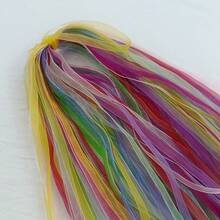30 buah Pita Organza Lebar 6mm - Pita Chiffon Transparan, Untuk Kemasan, Buket Pernikahan dan Karangan Bunga Pesta, Bahan Kain Renda - Beraneka warna - View 3