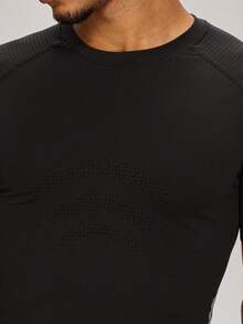 MASKERT Men's Athletic Fitted T-Shirt, Perfect For Running, Fitness, Hiking, Road Cycling, Outdoor Exploration And Training - Black - View 10