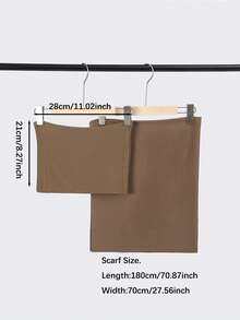 2pcs/Set Women Solid Color Chiffon Hijab With Matching Tube Cap, Comfortable Breathable Chiffon Headscarf And High-Quality Jersey Inner Cap, Muslim Daily Wear, Suitable For Work, Commute, Outing, Party, Prayer, All Seasons - 7# Dark Khaki - View 8