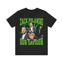 Camiseta de Zach Polanski "Nuestro Salvador", Camiseta Divertida sobre la Política del Reino Unido, Camiseta con Meme del Partido Verde, Camiseta de Satira Política, Camiseta Gráfica Viral d - Negro - Ver 1