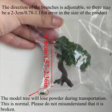 Miniature Model Tree 5/7/10cm Artificial Tree Artificial Plant Wire Trunk Plastic Powder Tree Suitable For DIY Crafts, Train Track Decoration, Architectural Model Display, Desktop Bonsai, Handmade Decor, Miniature Landscape Decoration, Garden Home Room Decoration - Green - View 8