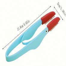(Cleaning Clip + Fine Tooth Comb) Pet Tear Stain Brush, Cat & Dog Eye Cleaner, Detangling Brush, Soft Bristle Clip Brush - Multiple Specifications - View 4