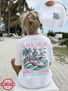 Women T-Shirts - White - View 9