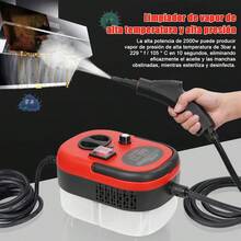 Dashline Limpiador De Vapor De 2500W Mango Ajustable De 6 Niveles Máquina De Limpieza A Vapor Presurizada De Alta Temperatura Con Tanque De Agua De 1200 Ml Para Cocina Baño Coches oficinas Etc - Rojo - Ver 5