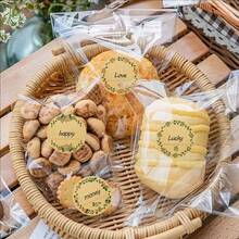 500pcs Per Roll 2in/5cm Kraft Paper Stickers, Round Wreath Pattern Stickers, Can Labels, Food Storage Labels, Gift Bag Sealing Stickers - Flower Label - View 3