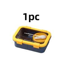 1pc Lunch Box With Utensils, Microwave Bento Box, Divided Adult Lunch Box, Insulated Lunch Bag, Food Storage Container With Soup Cup - View 11