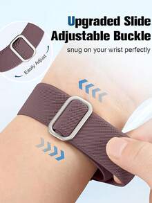 Elastic Nylon Sports Watch Band, Compatible With 5.0/MG, One, Peak & Life, Circular Band, Comfortable Wrist Strap, Replacement Band Accessory - Multicolor - View 6