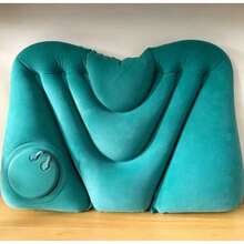 Bantal Penopang Pinggang yang Dapat Ditekan untuk Mengembung, Bantal Pinggang Portabel untuk Perjalanan, Bantalan Penopang Punggung Ergonomis untuk Kursi Kantor, Mobil, Pesawat Terbang, Pereda Nyeri, Ringan untuk Tidur Siang di Luar Ruangan - MultiWarna - View 5