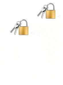 Key Luggage Lock, Small Household Padlock, Anti-Theft Storage Locker Lock, Small Gym Locker Padlock, Metal Padlock For Travel Bags And Suitcases, Compact Design, Metal, Gym Locker - A - View 16