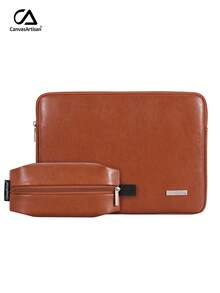 canvas artisan Universal Sim Laptop Sleeve Portable PU Laptop Bag Shockproof Notebook Bag Compatible With Macbook HP - View 13
