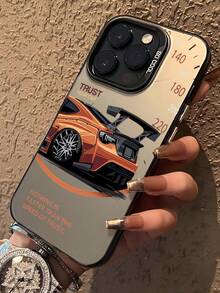 1 pieza Funda de teléfono con eslogan en inglés y velocímetro de coche deportivo, cubierta protectora a prueba de golpes con estilo de carreras y moda fresca, adecuada para iPhone 17/16/11/13 Pro/15 Pro/15/13 Pro Max/14/13/12, compatible con Samsung Galaxy A56 5G/A26 5G/A55 5G/S25/S25 Plus/S25 Ultra/S24/S23/S22 - Gris - Ver 2
