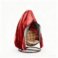 1pc/Set Outdoor Egg Chair Cover, Single Hanging Chair Cover With Zipper And Drawstring, 6 Colors Available, Patio Swing Chair Cover, Suitable For Garden, Backyard, Porch - Multiple Styles - View 7