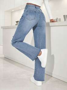 Women Jeans - Blue - View 2