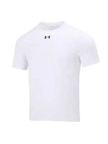 Under Armour Men's Knit Crew Neck T-Shirt, Soft & Breathable, Casual Sports Short Sleeve For Training & Long Distance Running, 1500513-100 - White - View 4