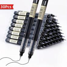 30 Stücke 0,5 mm Schnelltrocknende Flüssigtinte Neutralstifte, Schwarz Blau Rot Schüler Büro Schreib Hausaufgaben Prüfungs Unterzeichnungsstifte, Schüler Schreibwaren, Schulbedarf, Geeignet für Büro Schreibwaren, Schulklassenzimmer Nutzung, Schulbedarf, Schulanfang Essentials, Schulanfang Saison, Schulanfang Geschenke, Belohnungsgeschenke, Schulanfang Saison, Schulanfang - Mehrfarbig - Übersicht 2