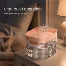 New Automatic Circulating Water Dispenser For Cats And Dogs, Runs Quietly, USB Powered, Filtered Oxygenated Water, Easy To Clean, Suitable For Cats And Dogs, Large Capacity, Halloween And Christmas Gift, Battery Not Included. - 1.8L - View 10