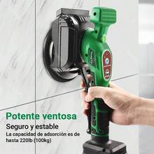 Vibrador Nivelador de Azulejos Inalámbrico para Suelos y Paredes con 2 Baterías de 20V - Verde - Ver 6