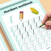 Time Cognition + Number 0-100 Tracing Pen Control Training Workbook Set: Learn Hours, Minutes, Seconds, Kindergarten Transition Math, Preschool Children Pen Control And Number Tracing Book - Multicolor - View 6