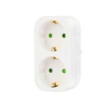1pc Schuko Adapter Socket, No Cable, 250V/16A, Space-Saving Multi-Function Outlet, Suitable For Office/Home - 歐規F型插(220-240V) - 查看 5