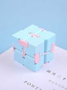 1pc Macaron Puzzle Stress Relief Cube, 2x2 Infinite Cube, Infinite Cube Fingertip Toy, Creative Stress Relief Finger Game, Cute Mini Unique Gadget, Relieve Anxiety, Pass Time Prop - Macarons In Multiple Colors - View 10