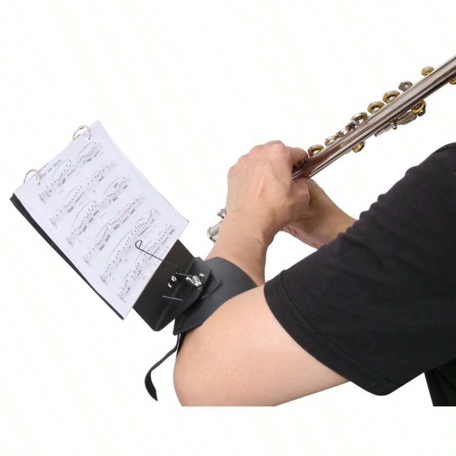 OUMINGYQ Black Flute Music Stand Professional Performance Sheet Music Holder Home Practice Music Support Stand - Black - View 1