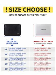 canvas artisan Universal Sim Laptop Sleeve Portable PU Laptop Bag Shockproof Notebook Bag Compatible With Macbook HP - View 5