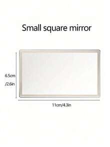 1/2pcs Car Sun Visor Stainless Steel Makeup Mirror, Anti-Shatter Auxiliary Rearview Dual-Use Beauty Mirror - A - View 2