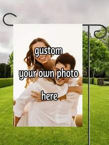 1pc, Customized Personalized Photo Garden Flag, Double-Sided Printing, Suitable For Christmas, Thanksgiving, Valentine'S Day, Anniversary Gifts - Multicolor - View 5