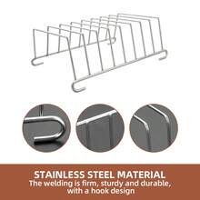 1/2pcs Stainless Steel Toast Rack, Multi-Slot Bread Slice Drying Rack, Heat-Resistant Metal Wire Toast Rack, Suitable For Air Fryer, Oven, Microwave, Home Kitchen, Restaurant, Breakfast Baking Bread Drying, Party, Holiday, Halloween, Christmas Gift - - - View 6
