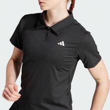 Adidas Tennis Climacool Club Series Minimalist Versatile Short-Sleeve Polo Shirt Women's - Black - View 4