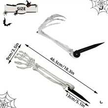 Dekorasi Halloween: Tengkorak Tangan Realistis, Tulang, Hiasan Halaman Halloween, Properti Kostum Halloween, Warna Acak - MultiWarna - View 7