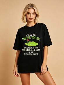 Women T-Shirts - 黑色 - 查看 4