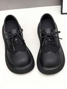 Thick Sole Loafers, New Arrival Shoes, Height Increasing For Petite, Casual Shoes - Black - View 4